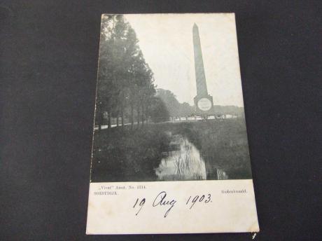Soestdijk gedenknaald oude kaart 1903